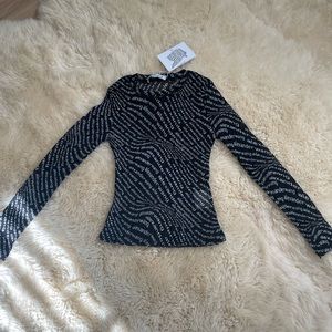 Inspired by Alexander Wang sheer long sleeve